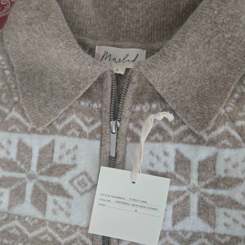 NWT Marled wool-blend sweater - Picture 3 of 6